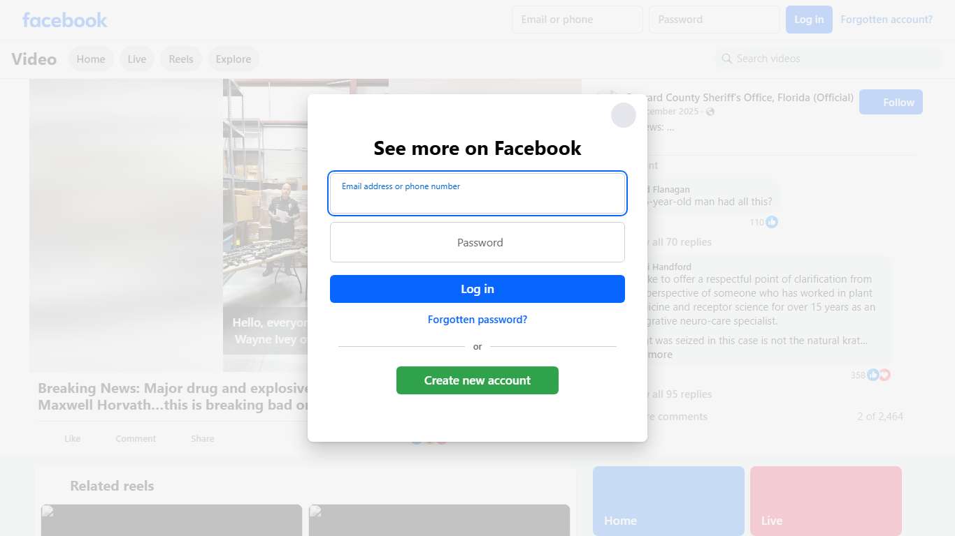 Breaking News: Major drug and explosive devices arrest of 26 year old Maxwell Horvath…this is breaking bad on steroids!! Agents seized approximately 92,000 pounds of illegal substance suspected to contain a concentration of 7-OH with a street value of around $4.7 million!! Great job by our Agents, and of course a big thank you to our partners at the DEA, ATF and Palm Bay Police Department for all of their incredible work on making this case come together!! Brevard County Sheriff's Office, Florid